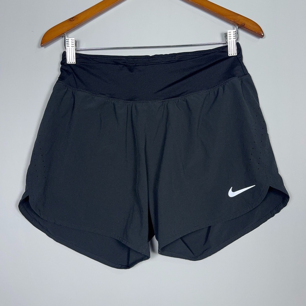 Nike Tech Running Shorts Womens Size Medium Black Athletic Gorpcore